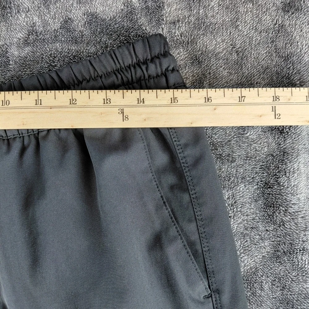 Hurley Mens Board Shorts Gray Logo Swim Trunks‎ Elastic Waist Large 8in Inseam